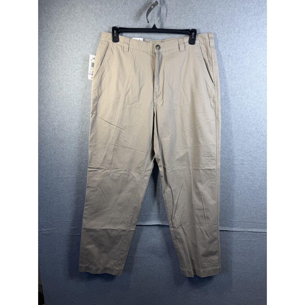 Cabela's Ranger Pants‎ Mens 38x32 Beige Canvas Relaxed Fit Outdoor Workwear